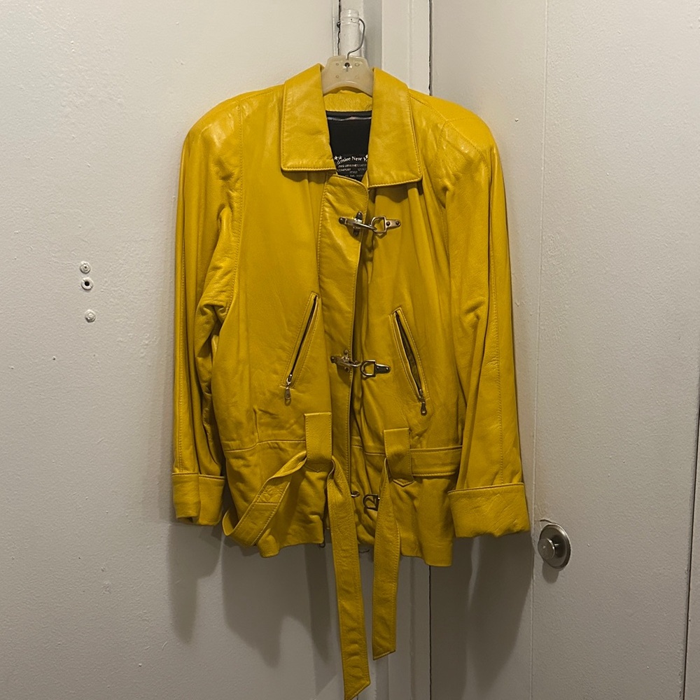 Yellow Leather Jacket